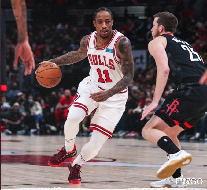 德羅贊|26+6+3！德羅贊暴打火箭，伍德果然狂刷數(shù)據(jù)，圓臉登也藏了一手