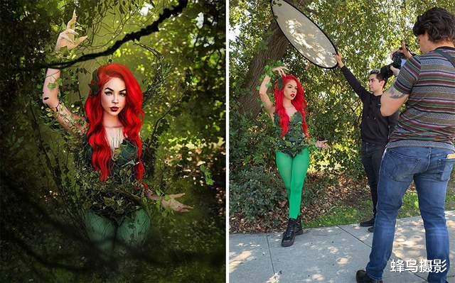 60张拍摄花絮的对比照，摄影师=魔术师？路边野草都拍得这么美