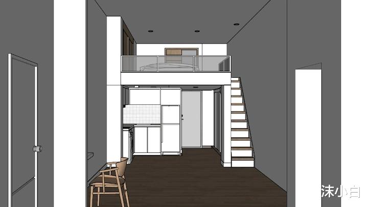 loft|单身姑娘的33平loft，想用白色木质做现代风，却成了韩式小清新！