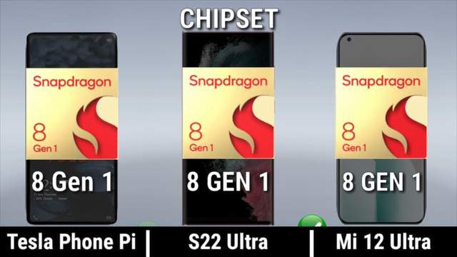 特斯拉|特斯拉手机π 三星S22Ultra 小米12Ultra对决，谁将会是年度机皇