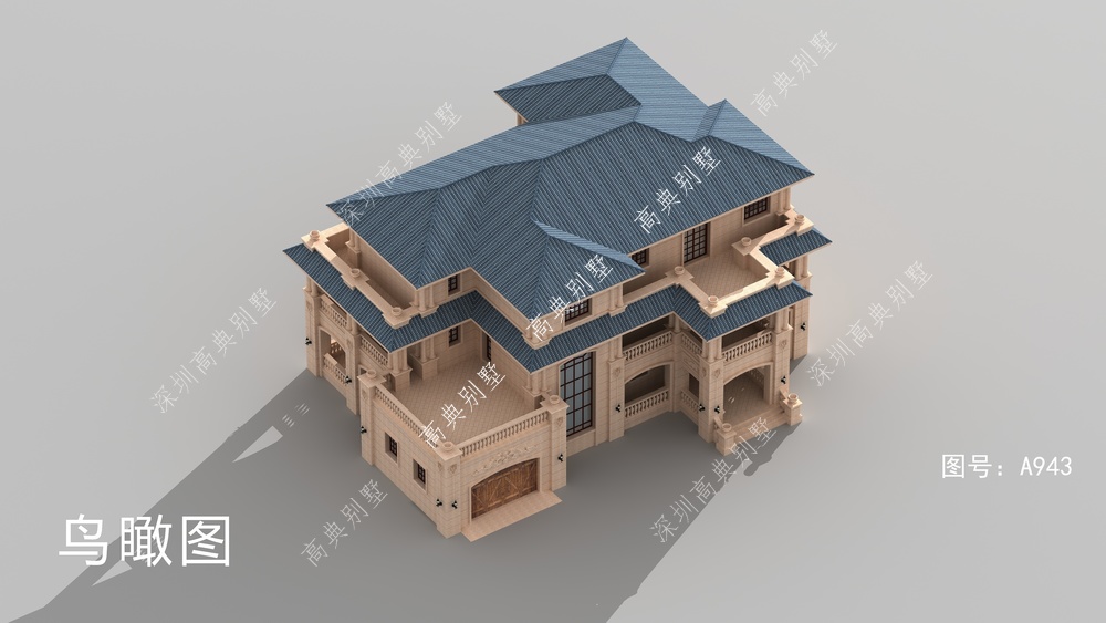 这款简欧别墅设计，外观大气又美观，功能分区合理。