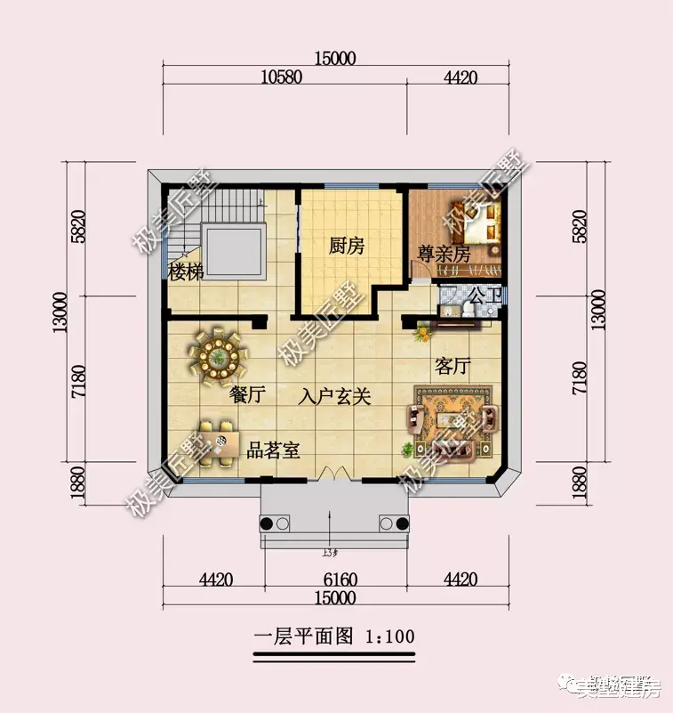 |占地两百平的五层简欧风格别墅，这款高端大气上档次！