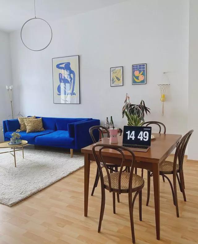 丹麦女白领87㎡一房一厅，满是绿植的精致生活，厨房太可爱了！