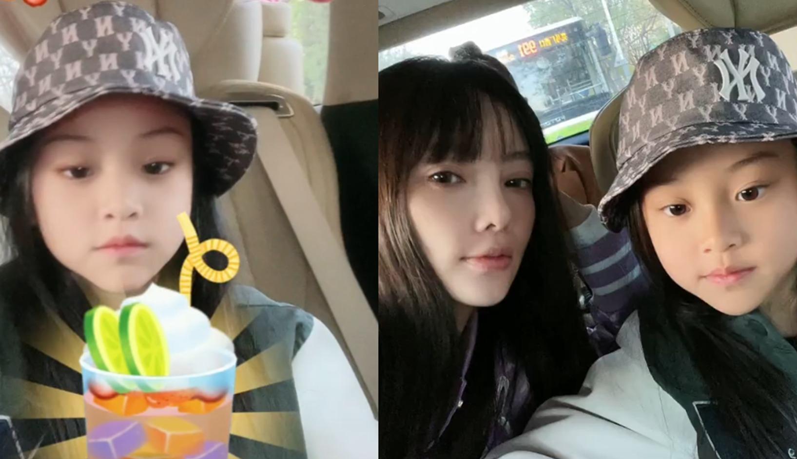 贾云馨|李小璐晒女儿近照，真是女大十八变，看来单亲家庭并未影响到甜馨