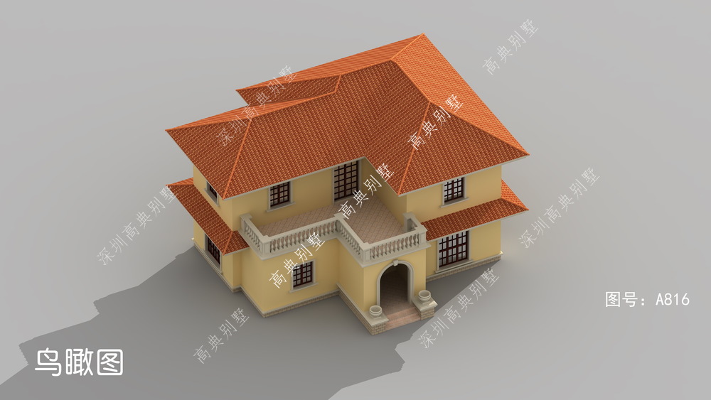 |农村二层自建房，带大阳台，简约又不失雅致，几十万就能建造