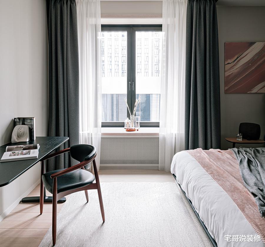 宅哥说装修|28岁IT小哥的30㎡公寓，舍弃客厅，反而越住越舒适，高级感十足