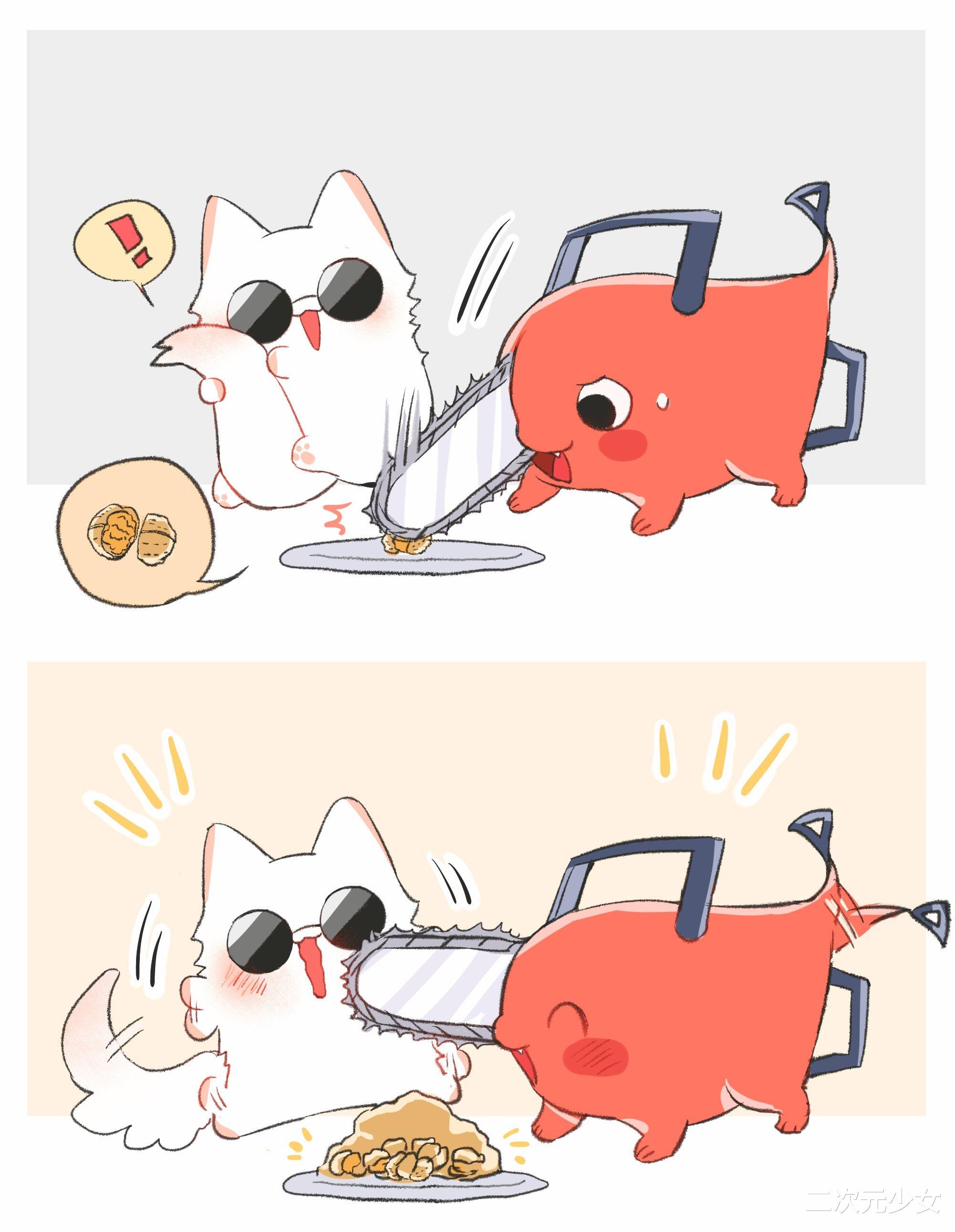 画师|五条悟和玛奇玛同框，画师绘制联动小漫画，毫无违和感