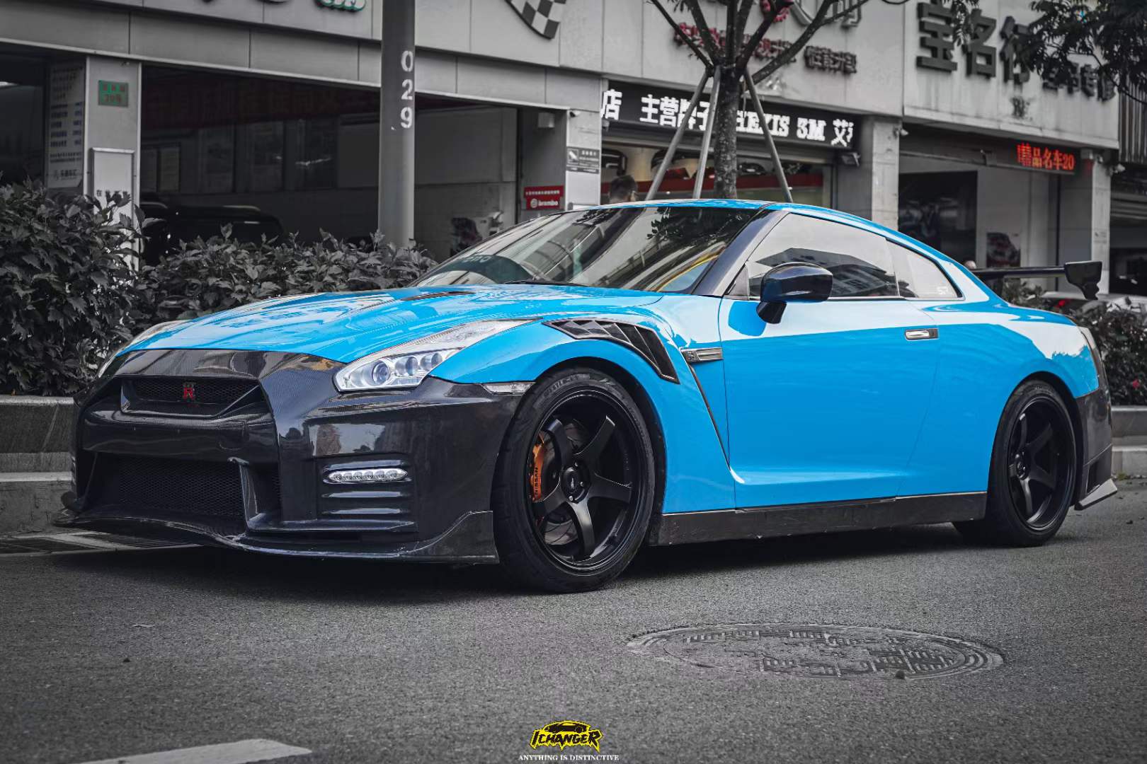 日产GT-R|Ichanger(ICR)改变者GTR(东瀛战神)天空蓝,狂野中带一丝温柔