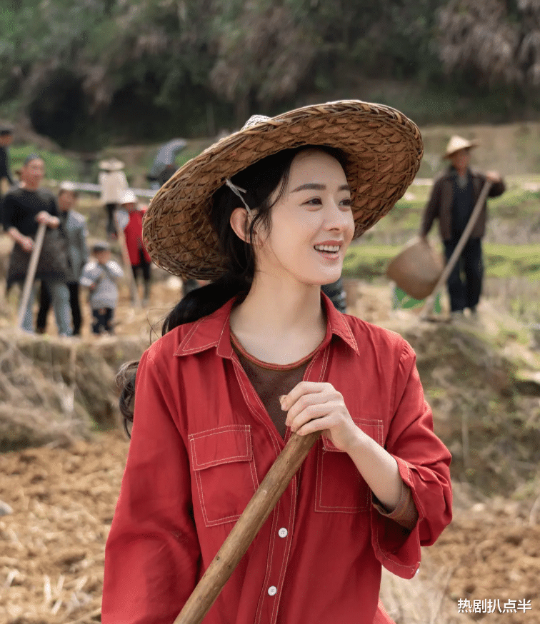 赵丽颖|赵丽颖演技又被吐槽？演农民刨地有气无力，其实细节都在她的手上