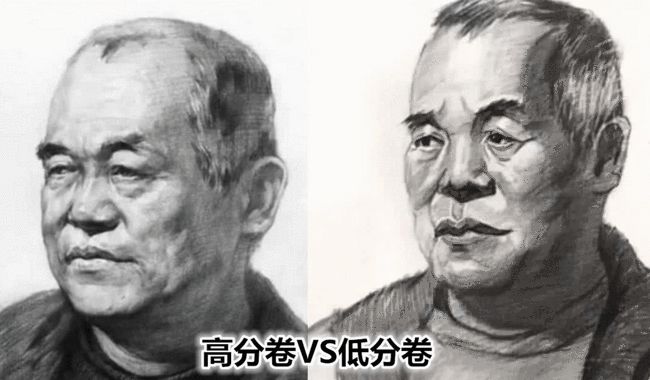 |美术生高分卷VS低分卷，差距一目了然，原谅我不厚道地笑了