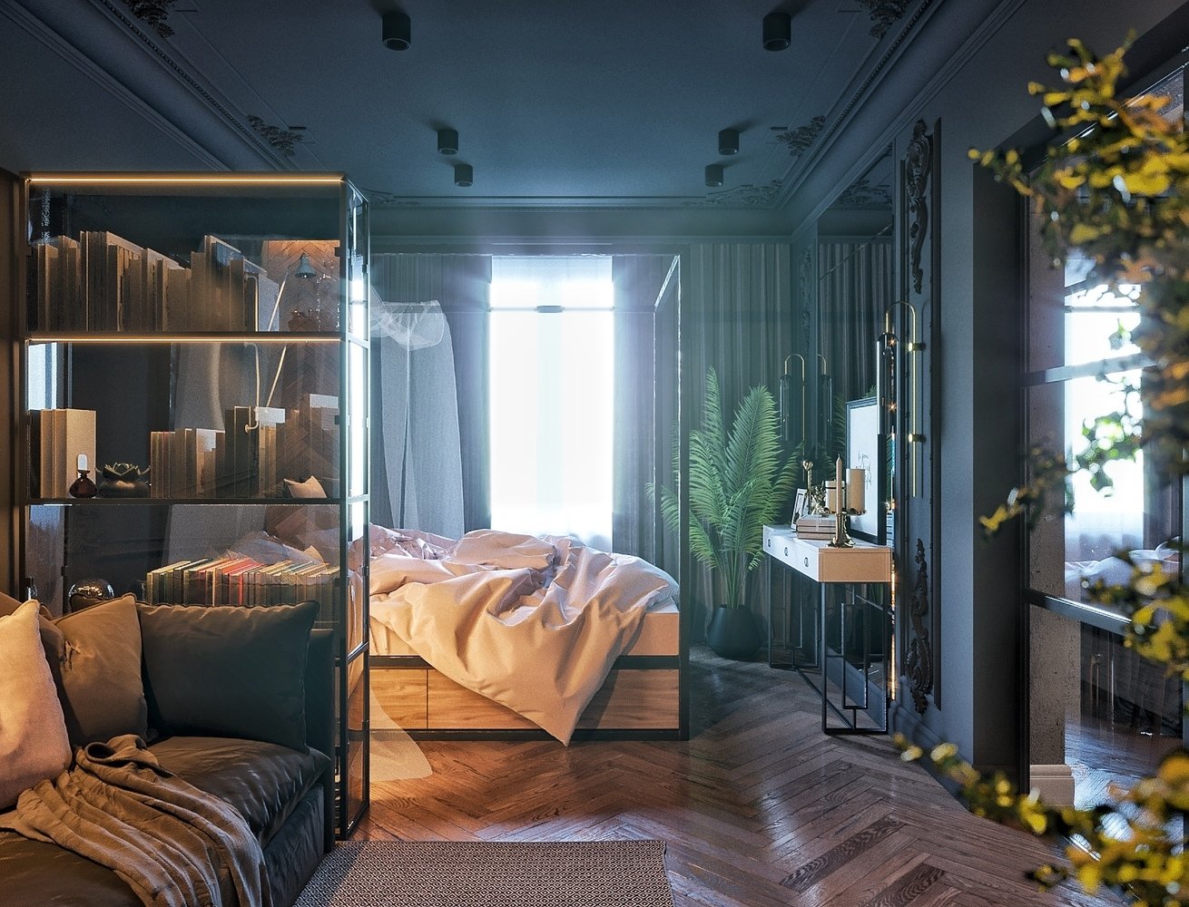 |46岁姐姐38㎡小屋，光一个卧室就把我吸引了，全屋时尚优雅高级