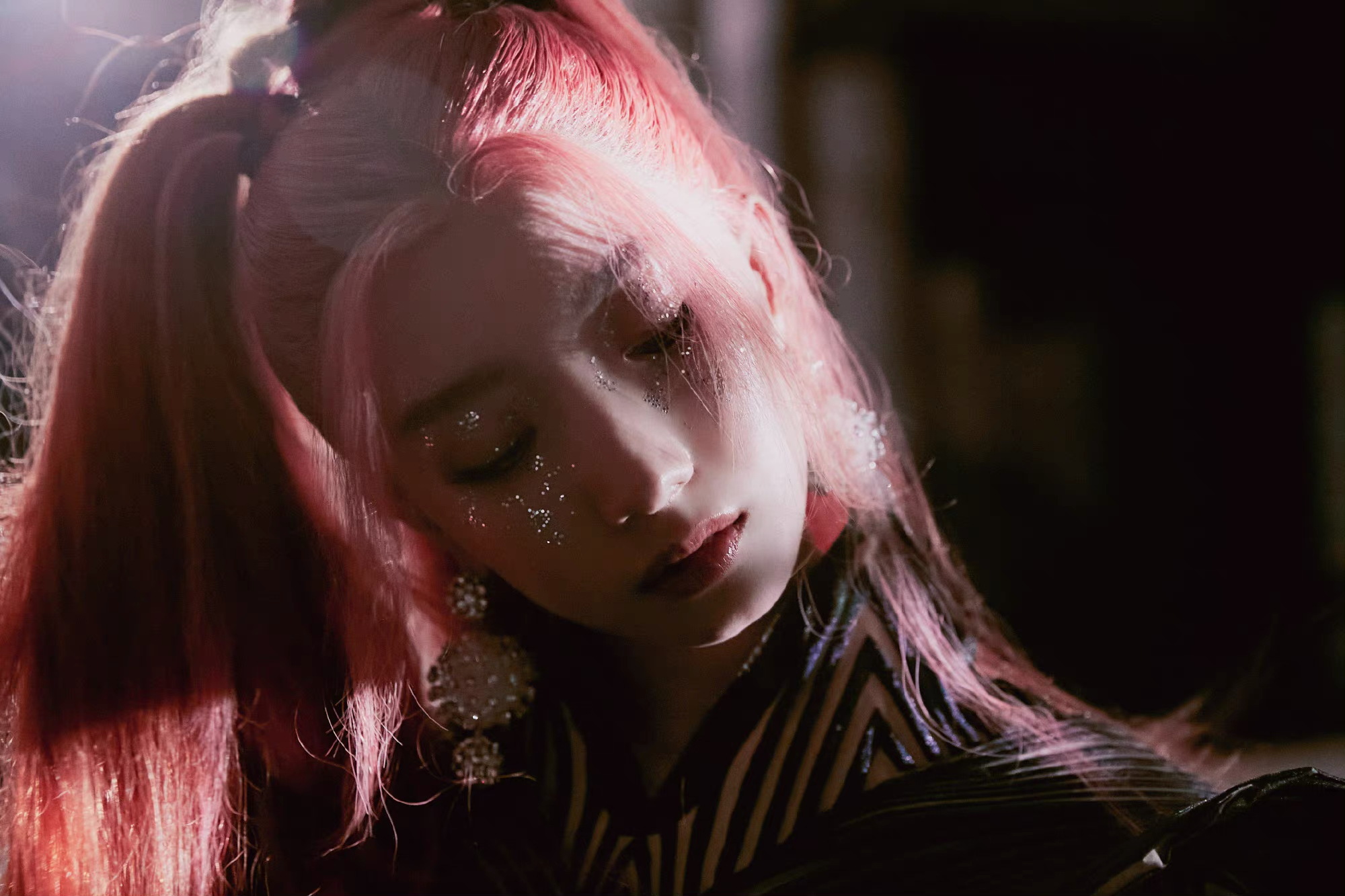 孟美岐 孟美岐粉色双马尾新造型