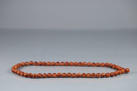 橄榄核雕|旧藏,橄榄核雕“罗汉”念珠一串