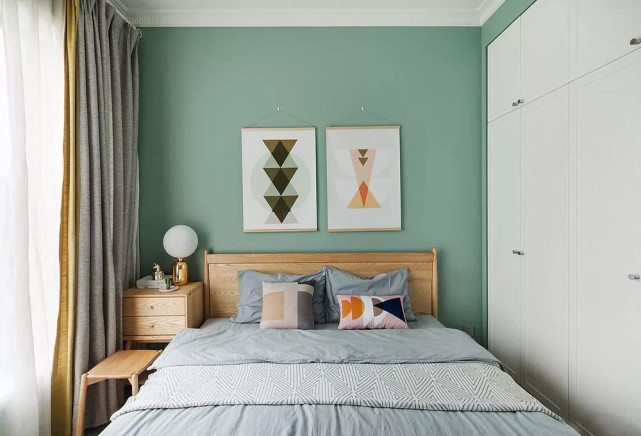 快闪店|103平幸福的三口之家，用马卡龙色系墙漆搭配清新家居