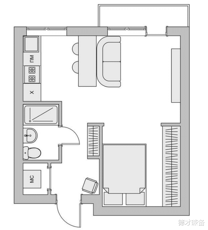王大力|28㎡小房子竟如此高级？看看小夫妻的设计，真是长见识