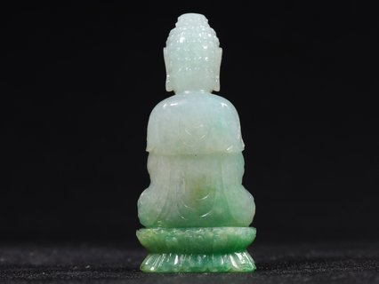 翡翠|?清代，翡翠释迦牟尼随身佛