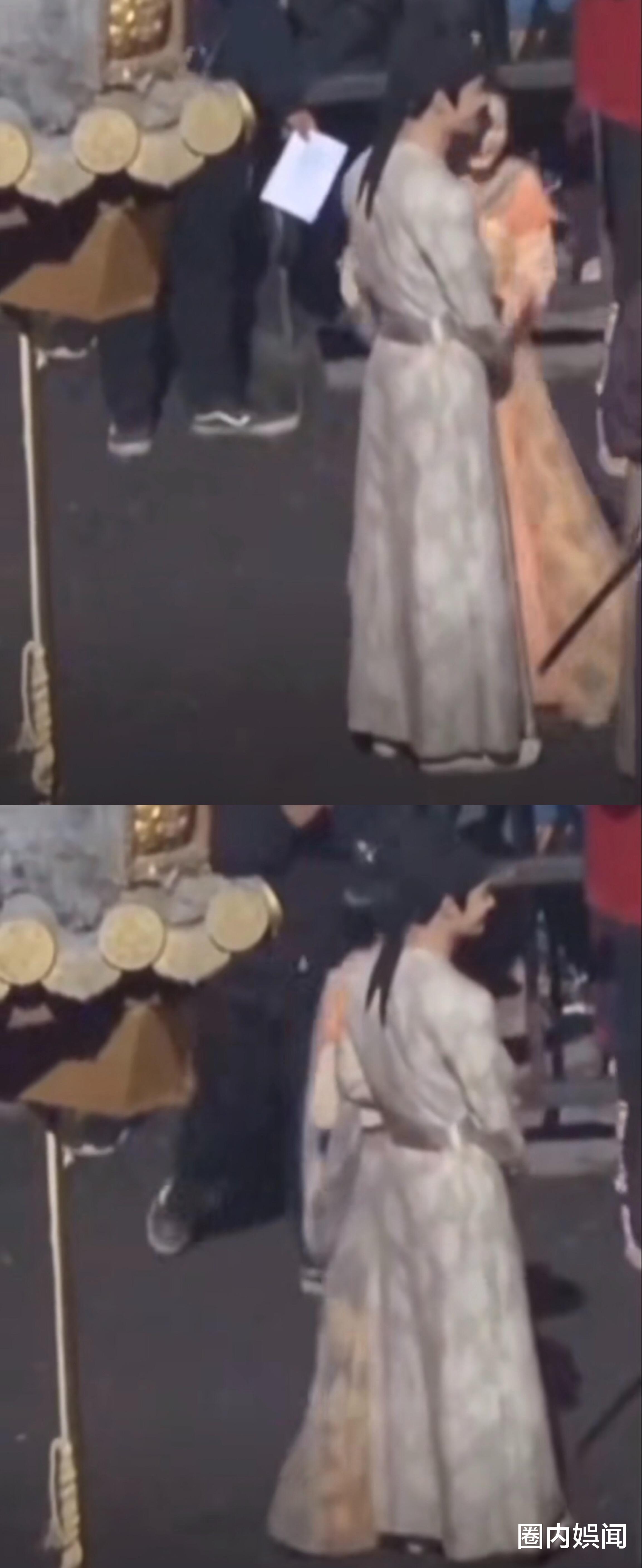 王一博|《风起洛阳》最新路透曝光！王一博宋轶剧中相拥，剧外小表情瞩目