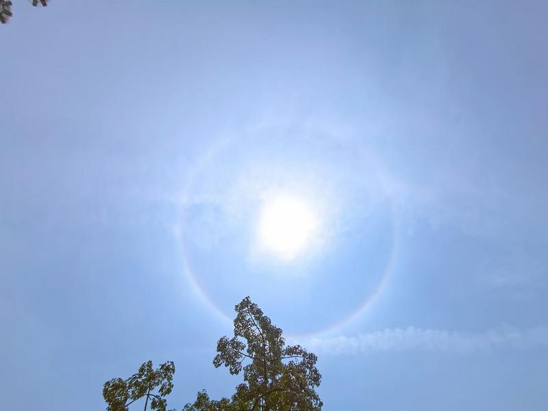 羊城派 打开 好靓，炫目“日晕”刷屏朋友圈！专家有重要提醒