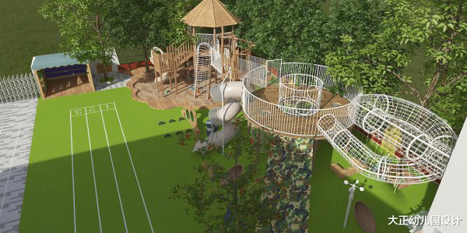 大正幼儿园设计 幼儿园设计案例：深圳坪地育英阳光幼儿园户外场地改造