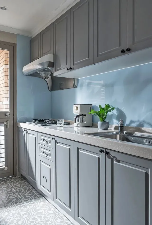 老房改造｜115㎡美式轻奢风，柔和中带着清爽太迷人了！