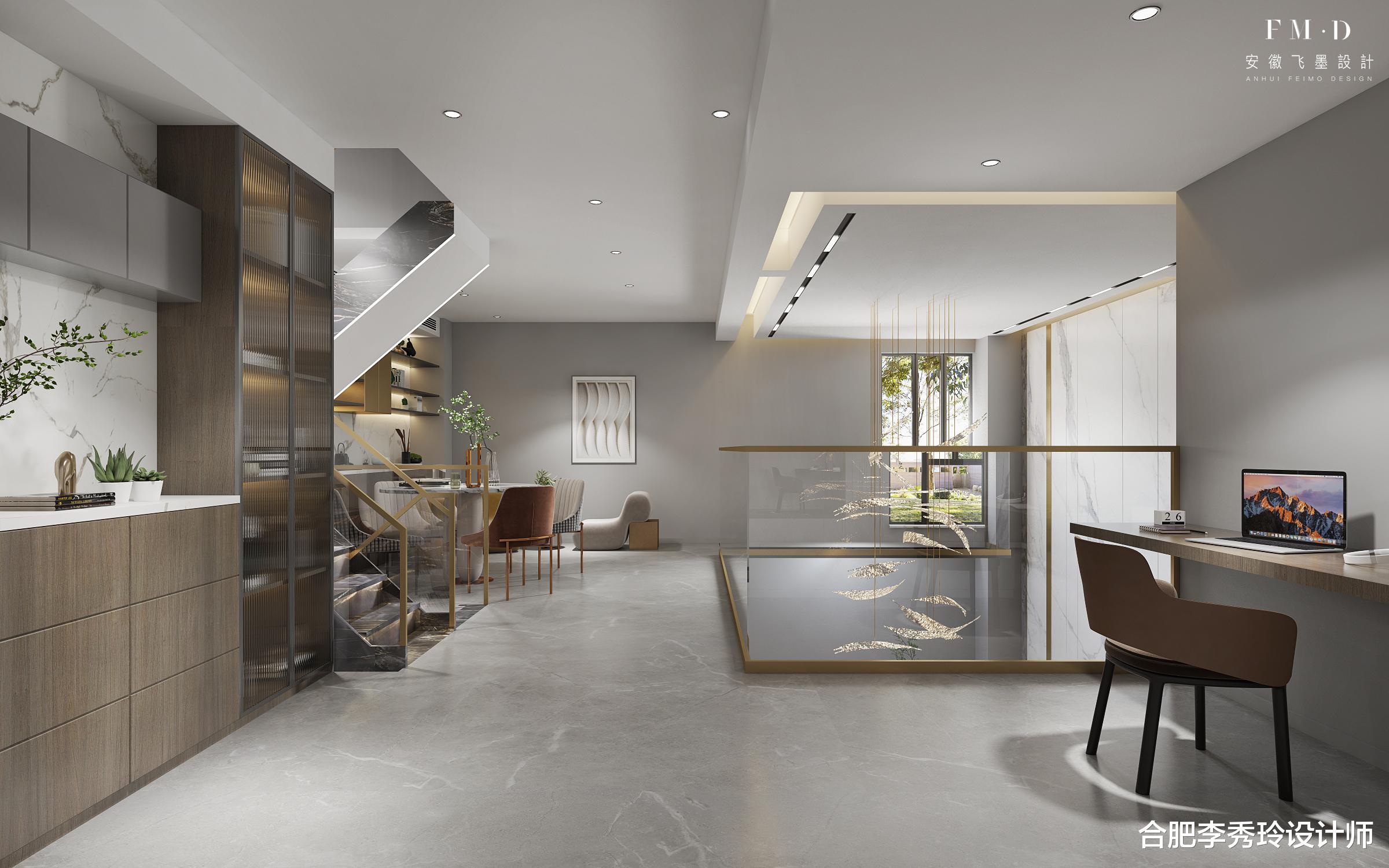 合肥李秀玲设计师 要夸这位业主有眼光,买一楼复式,地下室层高5米4现浇成4层别墅