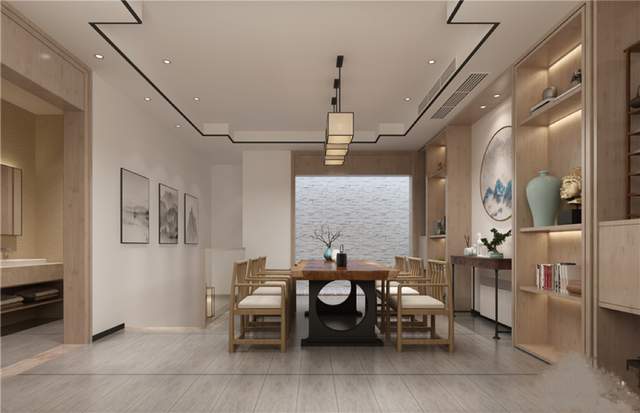 |新中式|392平别墅装修案例