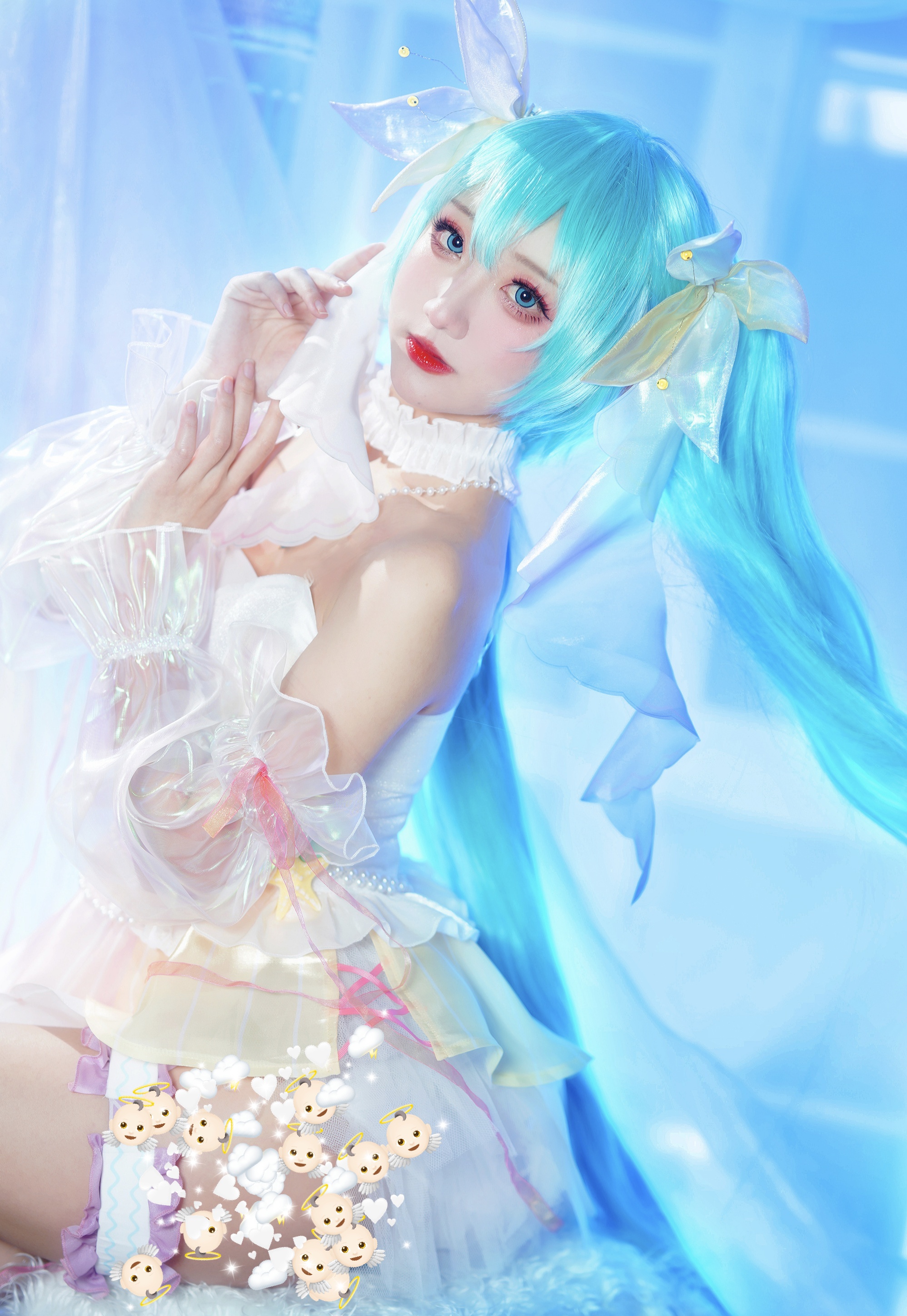 |初音cos正片鉴赏，听，她在海里