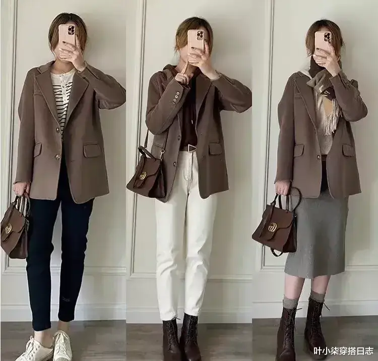 叶小柒穿搭日志 秋冬季尝试一衣多穿，省钱好看又有新鲜感，赶紧来get技巧吧