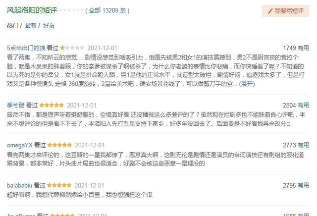 风起洛阳|《风起洛阳》评论两极分化，王一博演技拉胯，粉丝疑刷分控评