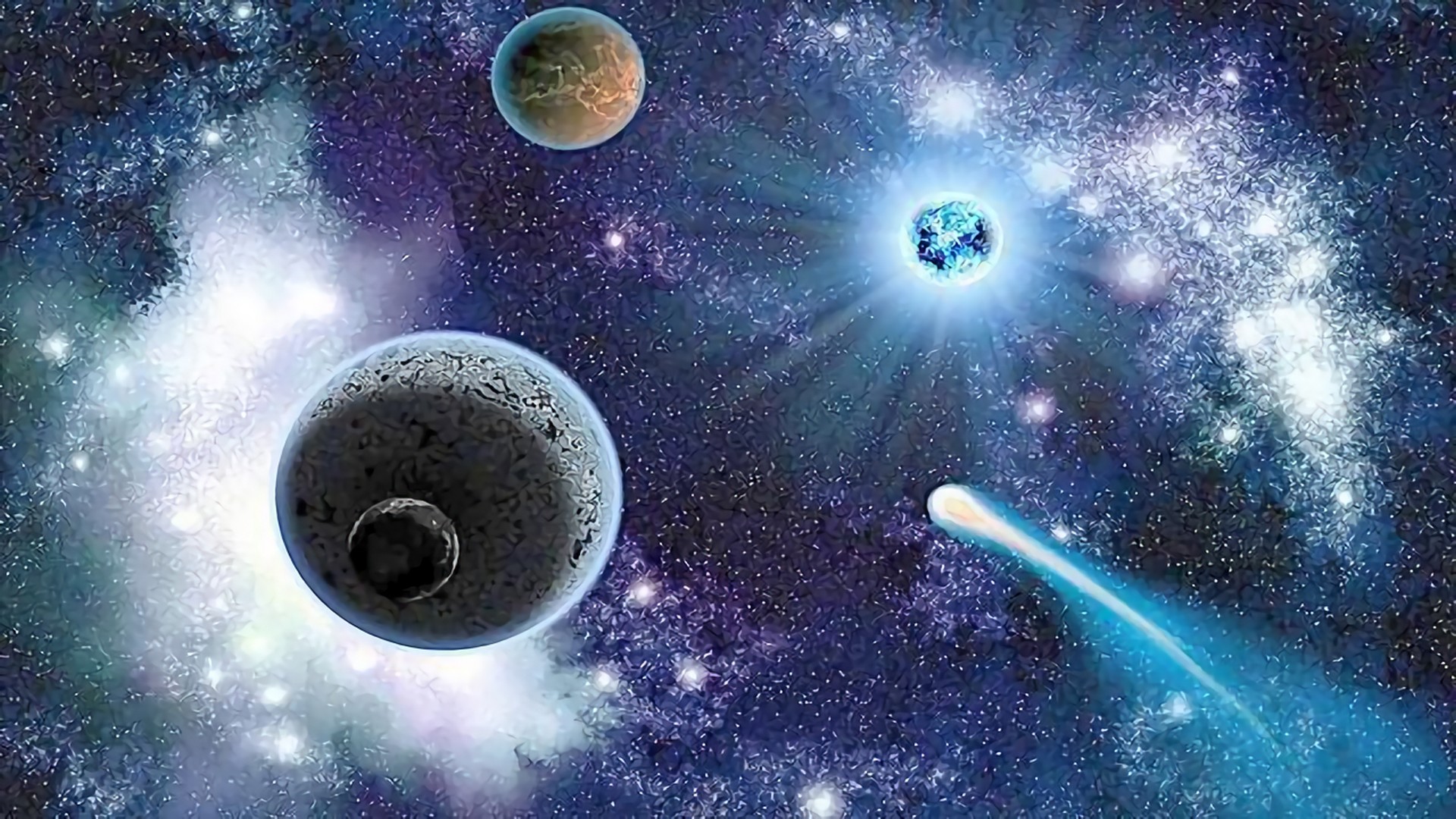 恒星 引力导致空间弯曲，同一颗新星爆炸在不同地方被发现了三次