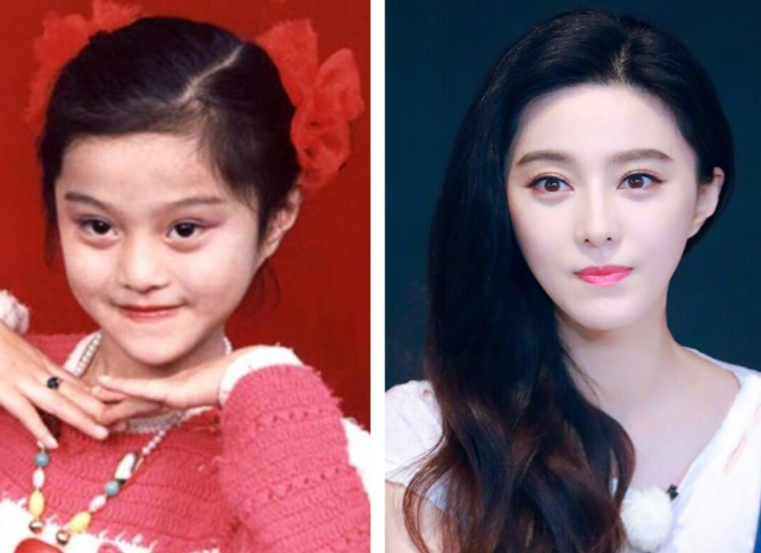 刘亦菲|那些年明星们的童年照，丽颖村头照接地气，杨幂美得不像话