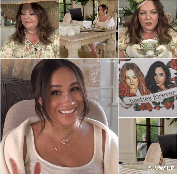 八八尚语UP|梅根二胎后首现身，全白服装脚踩高跟鞋，脱离王室还过着王妃生活