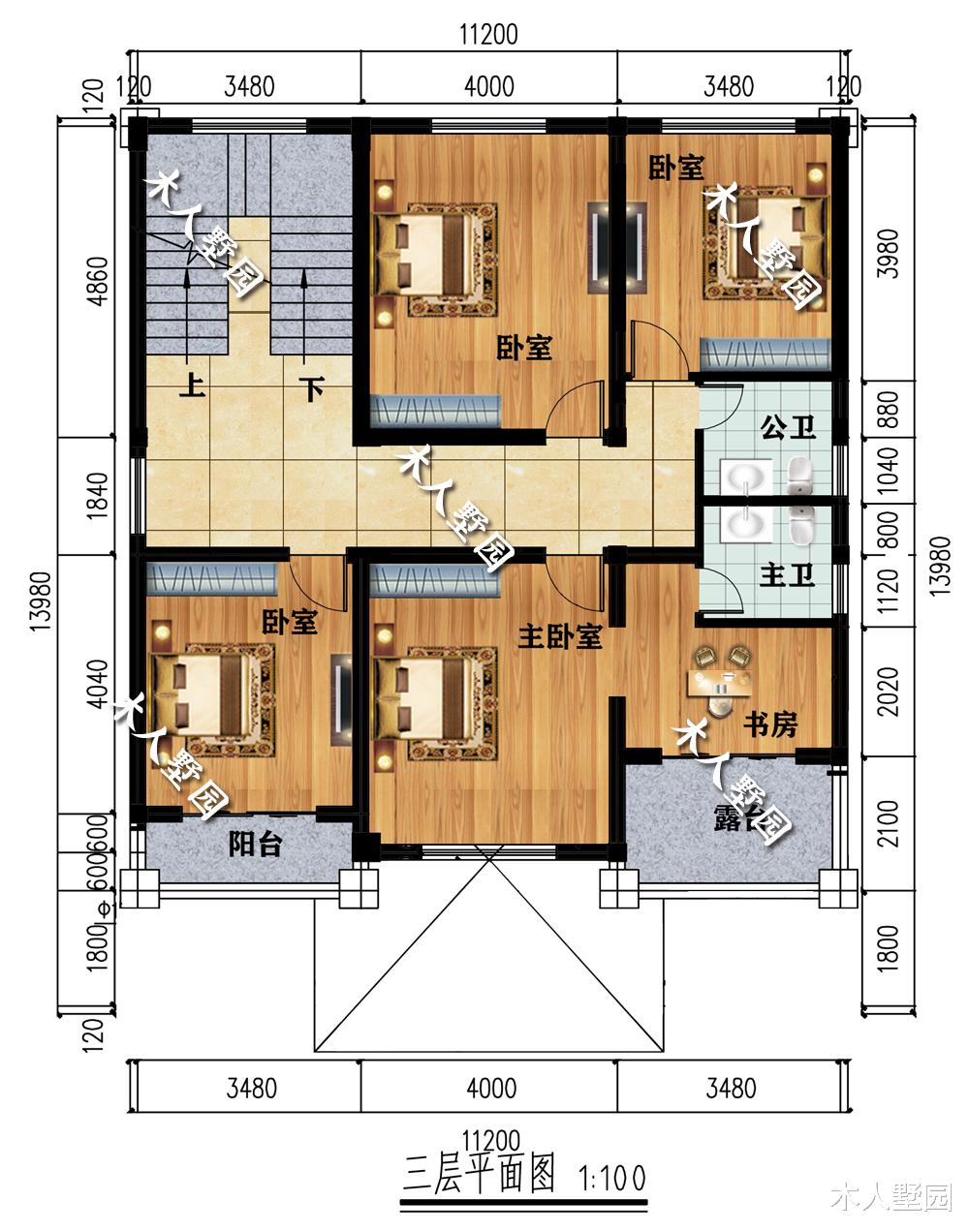 别墅|140平农村别墅推荐，三层选择这样建，那肯定是全村焦点