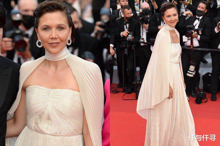 仟与仟寻|戛纳影展红毯点评：老戏骨霸场，白发做配饰搭礼服，越老越有味道