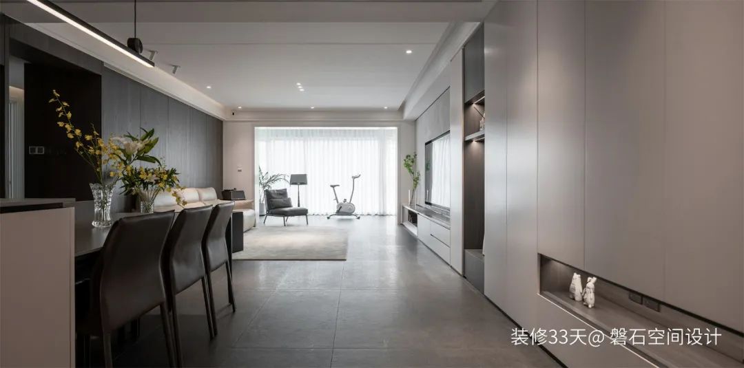 装修设计：170平现代混搭五口幸福之家