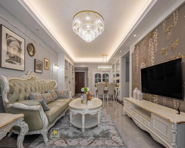 |93㎡简欧风，轻松舒适的华丽，浪漫精致而高级