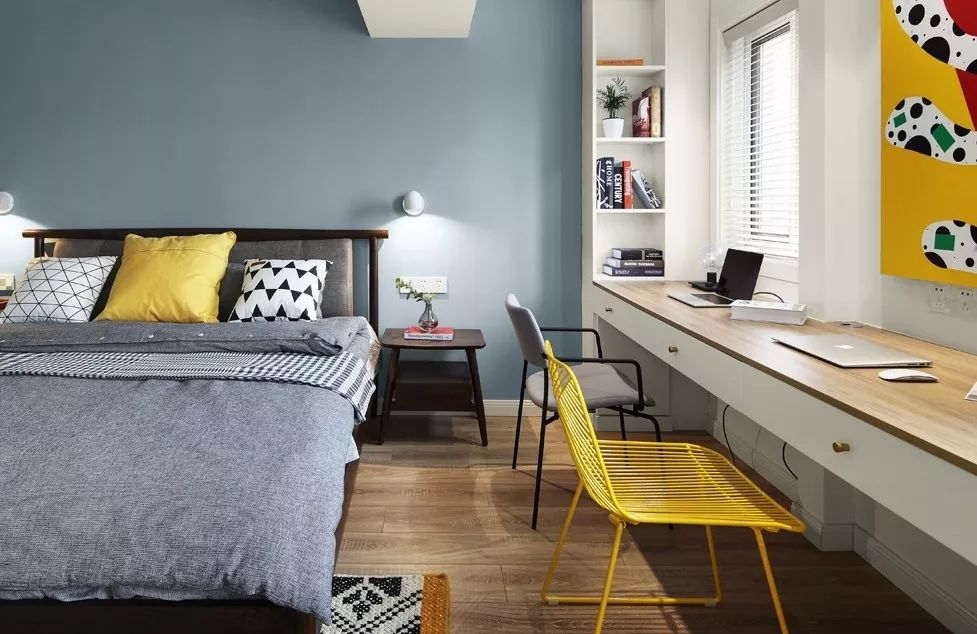 时尚装修设计大全|用一面墙打造一个书房,小户型有个书桌就够用了!省了整整一间房