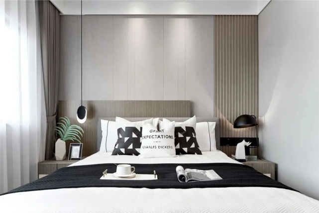 137㎡现代简约三居室，简洁利落，多彩的几何图形，尽显不俗品味