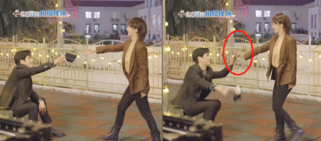 杨紫|杨紫井柏然吻戏花絮曝光！一把拽进怀里好霸气，贴身亲吻脸通红