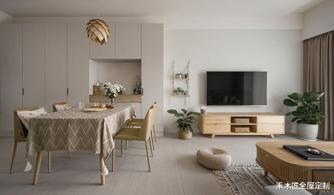 纯白+原木，打造清新治愈的家，同样简约有格调！