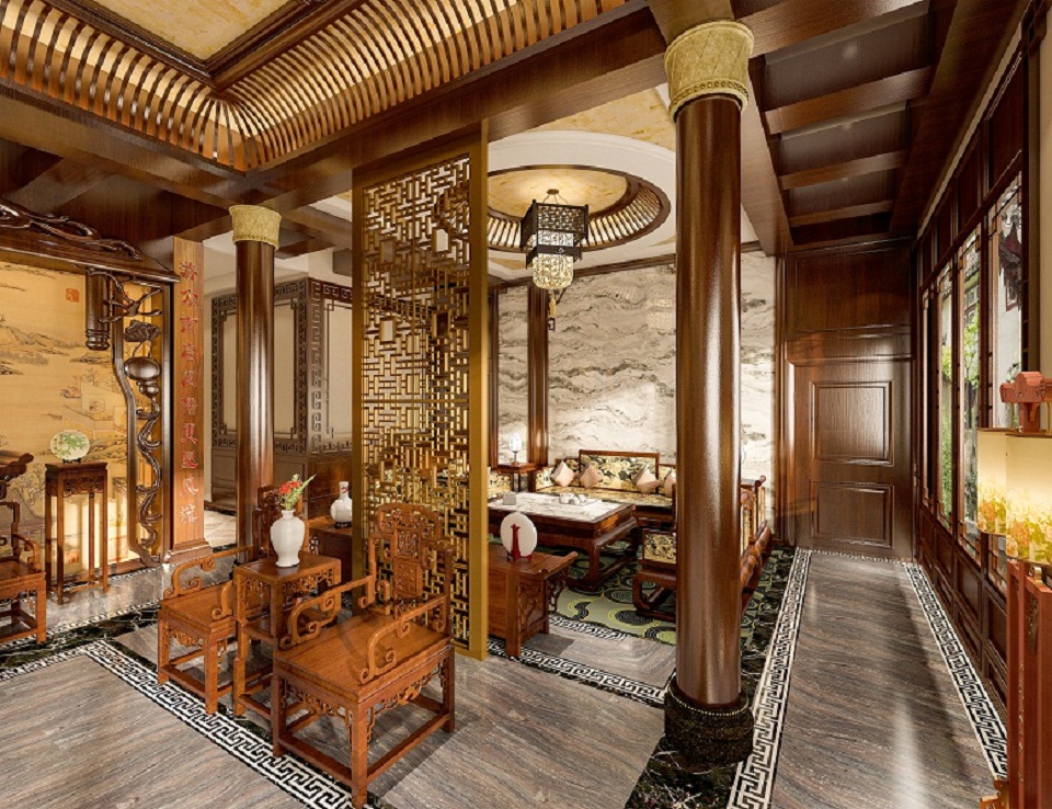 古典中式设计：中堂经久不衰是有原因的，它代表的不仅仅是个形式