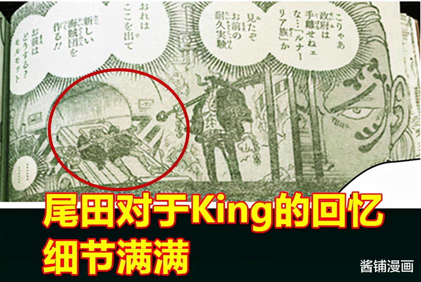 凱多|海賊王1035話，King側臉有特殊圖騰，他是凱多的第一個好伙伴