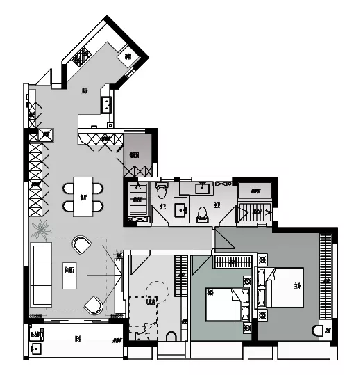 |140平的原木现代风，卫生间是亮点，壁龛的设计真的很方便