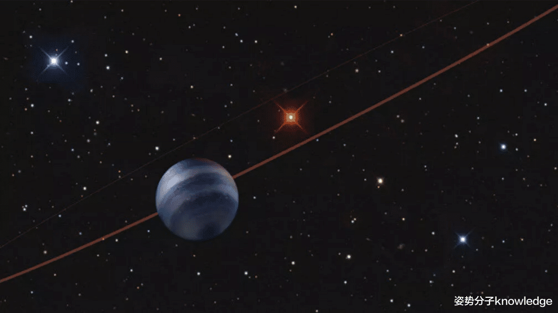 恒星 公转周期110万年，距离恒星9700亿公里，极端系外行星被发现