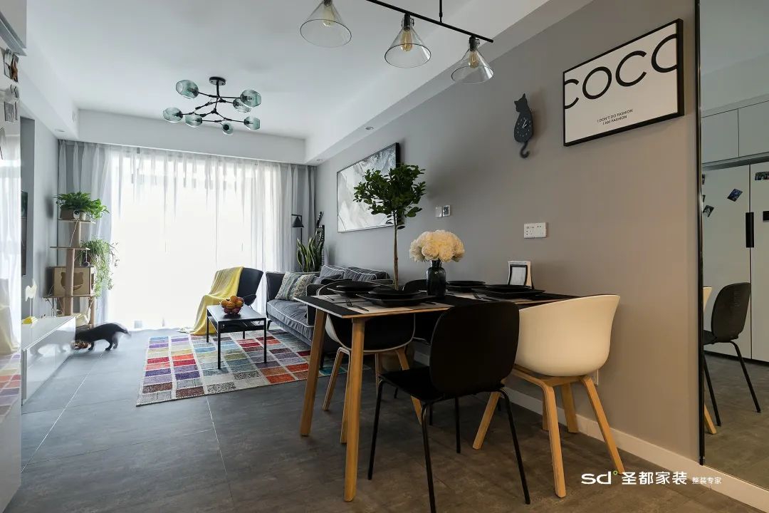 看圣都家装这6套高质量北欧风家装实景案例,经典、舒适又自然