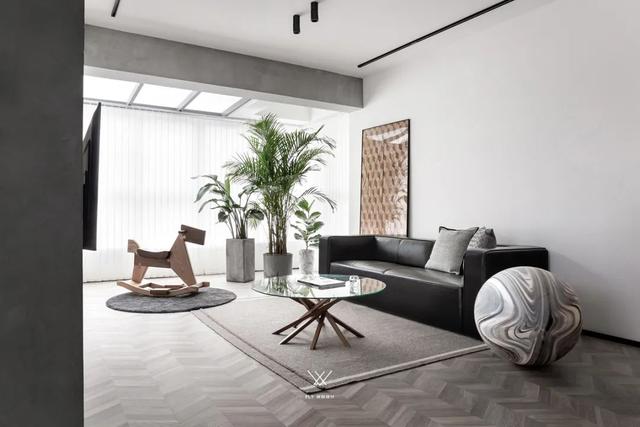 欧派家居|121㎡现代工业风，洁净空间+朴素设计，清新又舒适
