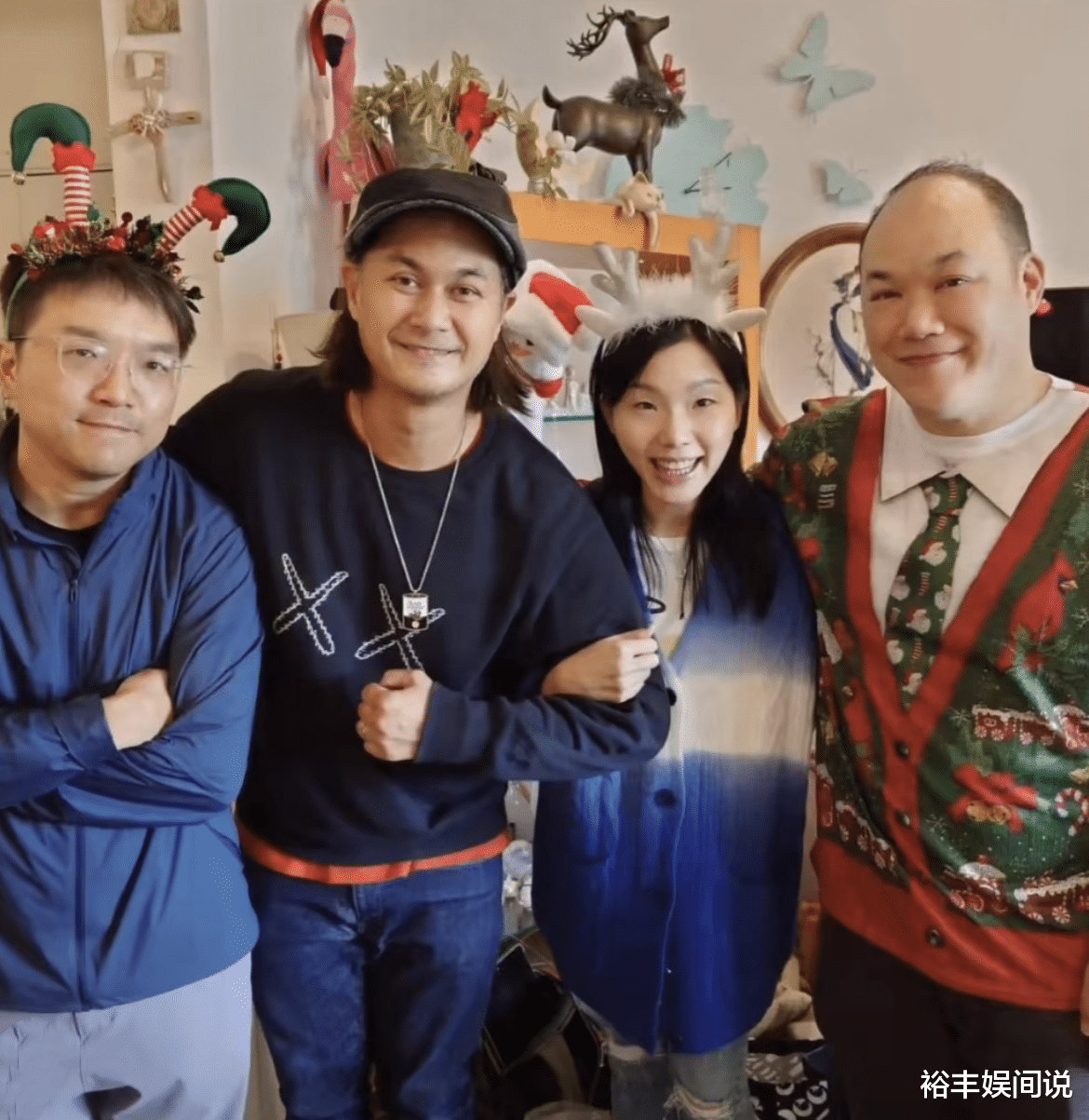 许冠杰|许冠杰全家相聚过圣诞节，家族强大近20个人，许冠文携妻子现身