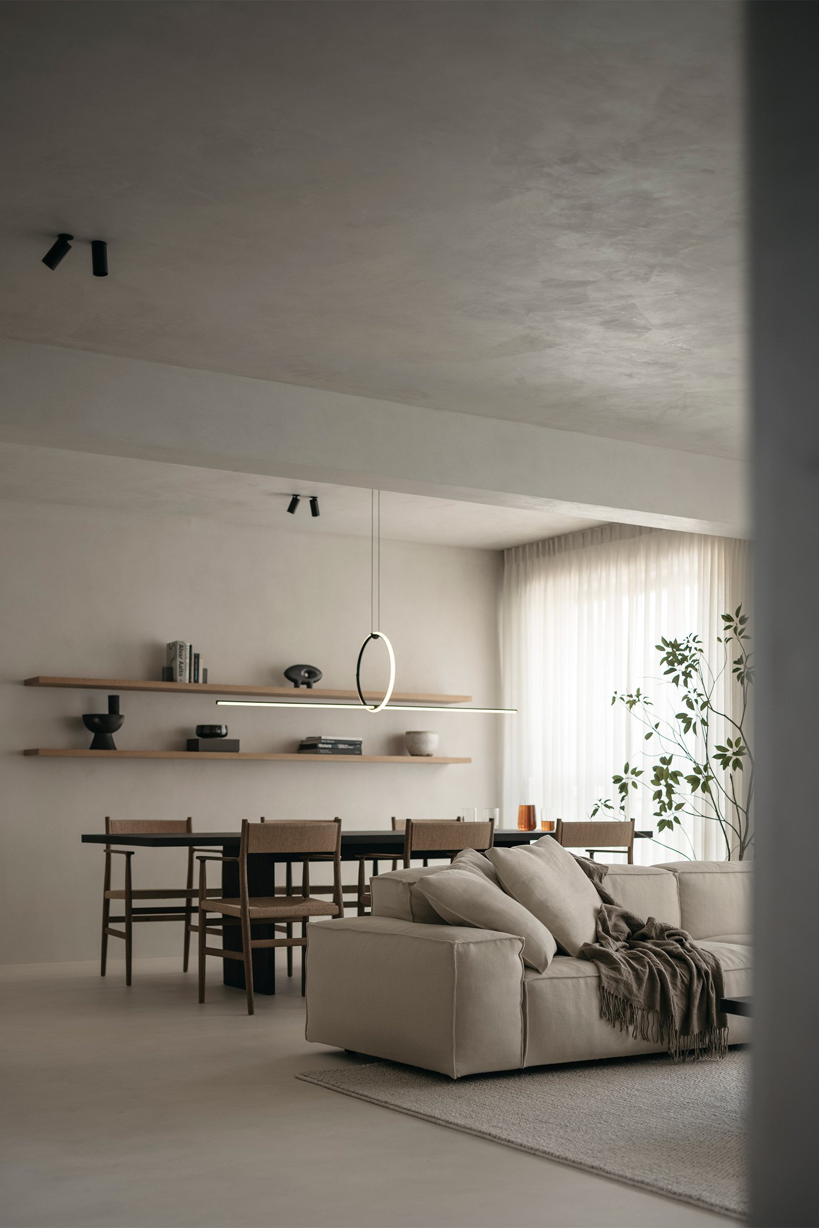 HOUSE 设计 | 改造公寓+纯粹空间+木材，亚麻，石头