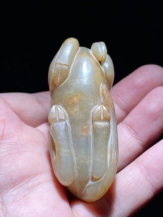 玛瑙|明 和田玉籽料 玉马 卧马 摆件