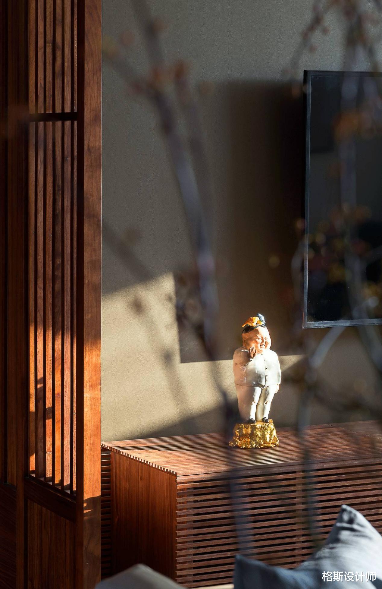 格斯设计师|230平米新中式大宅,全屋充满东方韵味,透着淡淡的禅味